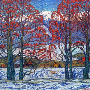 А.В. Ткаченко. Цветение весны в Приморье. 1987 г. Холст, масло. 77х100. Камчатский краевой художественный музей