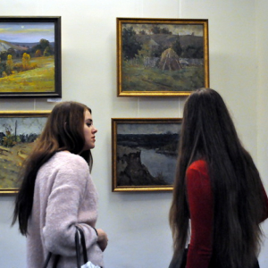 Выставка по итогам Седьмого пленэра «На родине И.Н. Крамского» в Воронеже. Фото: Юрий Данилов для Культура ВРН.
