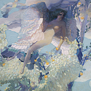 Ш.Е. Бедоев (1940-2026). Золотая яблоня. 2000. Холст,масло, 150х140 см. Собственность семьи автора