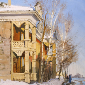 В.Н.Страхов. Весна. 2002 г. Холст, масло. 80х60. Собственность автора.