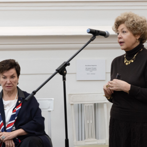 Презентация книги академика РАХ А.В.Очировой «Русский космизм... Память» в РАХ. Фото: Наталья Раскидная для РАХ