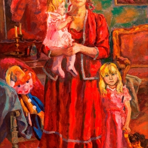 В.Н. Корбаков (1922–2013). Семейный портрет. 1987–88, холст, масло