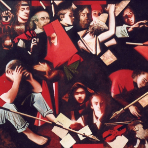 В.Ю. Грачев. Человек на белой полосе. 2000г., холст, масло, 160х260. Собственность автора.