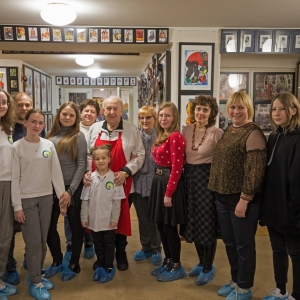 Творческая встреча победителей детского конкурса рисунка с Президентом РАХ З.К.Церетели
