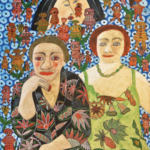 Л.В.Воронова. Восточный поцелуй. 2009. Холст, масло. 100х80. Собственность автора