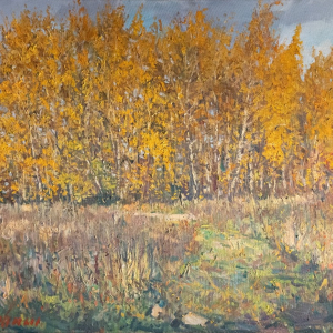 В.Б. Соковнин. Золото Октября. 2014.Холст, масло. 100х150. Собственность автора
