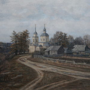 А.Н.Теслик. Берново. 2016. Бумага, пастель. 70х109. Собственность автора