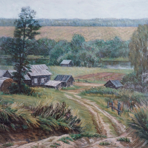 А.Н.Теслик. Пушкинские места (Борисово). 2016. Бумага, пастель. 70х109. Собственность автора
