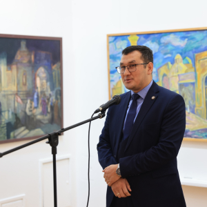 Открытие выставки «Арт-караван: диалог культур» в МВК РАХ. Фото: Виктор Берёзкин, пресс-служба РАХ.