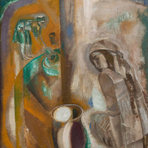 Д.Ю. Умарбеков. За водой. 1975 г. Холст, масло. Тульское музейное объединение