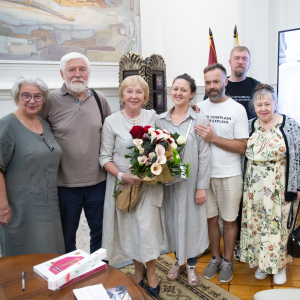 Вернисаж выставки скульптуры Елены Пасхиной «Сквозь время» в РАХ. Фото: Виктор Берёзкин, пресс-служба РАХ