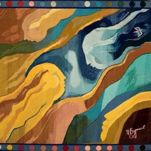 И.А. Бурганов. Положение планет. 2005. Гобелен, шерсть, хлопок. 200х240. Собственность автора