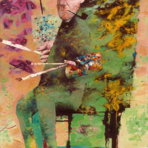 Б.Д.Гуданаев. Ван Гог. 1999 г. Холст, масло. 123х78. Ставропольский краевой музей изобразительных искусств