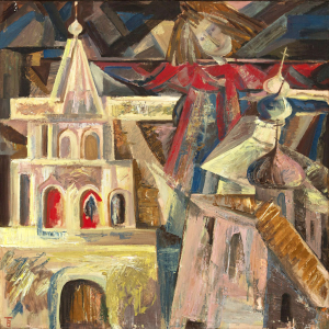 Т.Г. Владова. Масленица.1994 г. Холст, масло. 100х99,5. Тульское музейное объединение.