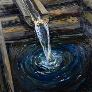 А.Н. Шилов. Полиптих «Начала, Вода». 2024г. холст, масло, 100х100. Собственность автора.