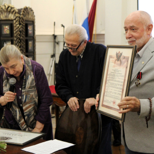 Творческий вечер к 70-летию Владимира Колесникова в РАХ. Фото: пресс-служба РАХ