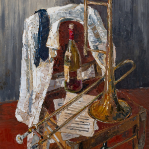 А.Н. Шилов. «Тромбонист». 2013г. холст, масло 110х80. Собственность автора.