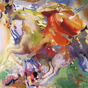 Ш.Е. Бедоев (1940-2026). Амазонка. 1989. Холст,масло, 95х100 см. Собственность семьи автора