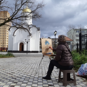 Члены РАХ приняли участие в «Пленэре Наукограда Фрязино» 