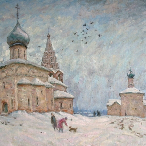 А.Б. Егоров.  Вороний переполох  80х90 х.м.