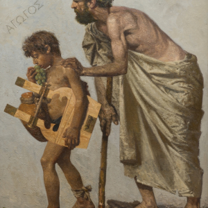 Н.В. Колупаев. Поводырь. 2009. Холст, масло.  150х124. Собсвенность автора