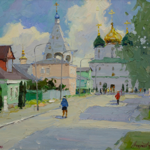 Н.Л. Андреев. Прозрачный день. 2022 г. Холст, масло 50х60 Коломенская картинная галерея Дом Озерова