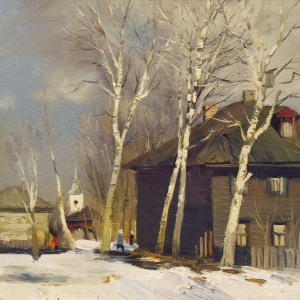 В.Н. Страхов. Дыхание. 1995. Холст, масло. 45,5х55. Володская областная картинная галерея