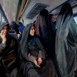 П.В. Илюшкина. Женская половина в иранском городском автобусе. 2016