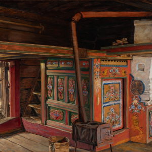 В.Г. Харлов. Максим. Дом моего детства. 2010. Холст, масло. 123х174. Собственность автора