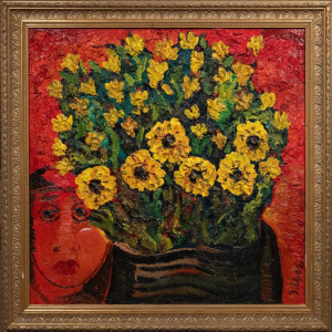 З.К. Церетели. Анита. 2002. Холст, масло. 100х100. Собственность семьи автора