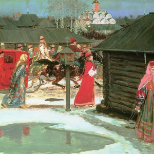 А.П.Рябушкин (1861-1904).Свадебный поезд в Москве (XVII столетие).1901