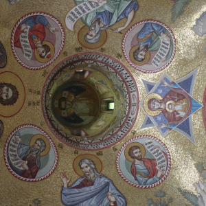 А.С. Крестовский, А.Л. Рогов. Мозаика в часовне в честь 14 000 Вифлеемских младенцев. 2020-2023гг., село Павловская слобода, Московская обл. Фото: А.С. Крестовский.