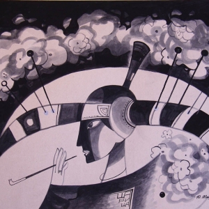 Ю.Е.Мандаганов. Царица. 2015. 80х60