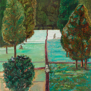 Н.В. Глебова. Липовая аллея. 2015. Холст, масло. 130х110. Собственность автора