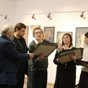 Выставка творческих мастерских Российской академии художеств в Казани.