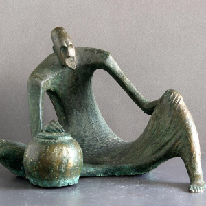 Клычмурад Ярмамедов. Гончар-керамист. 1965 г. Бронза. 40х50х60. Нижнетагильский музей изобразительных искусств.