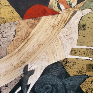 А.А. Кондуров. Святой Георгий. 2014. Холст, смешанная техника. 110х160. Собственность автора