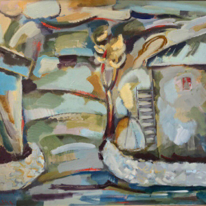 Ю.С. Григорян. «Голубой пейзаж». 2010г., холст, масло, 100х110. Собственность автора.