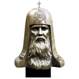 И.А. Бурганов. Портрет патриарха Алексия II. 2006. Бронза. Собственность автора