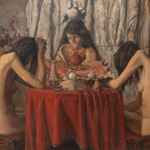 С.Б. Симаков (отец Рафаил). Суд Париса. Зима. 1977 г. Холст, масло. Собственность автора