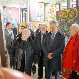 Встреча Президента РАХ З.К.Церетели с Президентом РАН А.М.Сергеевым в Переделкино