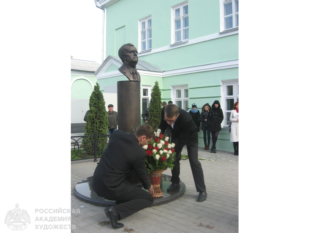 Открытие бюста композитору Г.В.Свиридову в Фатеже.